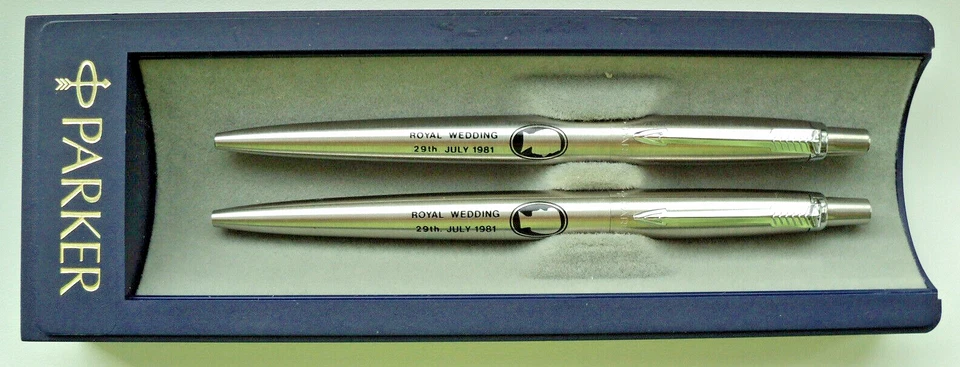 RARE PARKER JOTTER EDITION ROYAL WEDDING 29th JULY 1981 ,ORIGINAL BOX - Bild 2 von 3