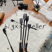 Unisex Bandage Straight Whip Riding Crop Flogger Spanking Paddle Restraints