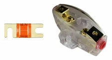 IMC Audio 20 Amp Mini ANL and 1 Fuse Fuse holder 4 6 8 Gauge Car Audio Gold