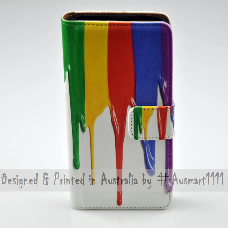 Чехол-бумажник на тему радужной краски для серии Nokia чехол для мобильного телефона - Изображение 2 из 3