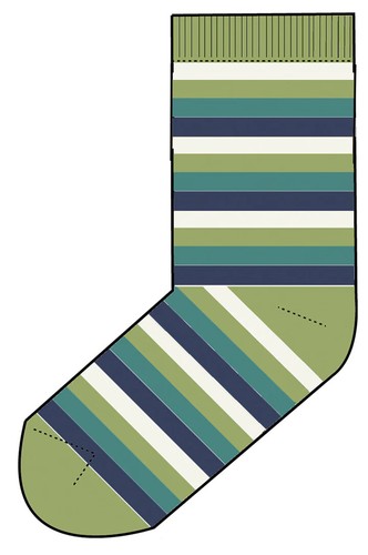 NOMADS FAIR TRADE STRIPED ORGANIC COTTON MENS' SOCKS - BNWT 9010 - Picture 5 of 8