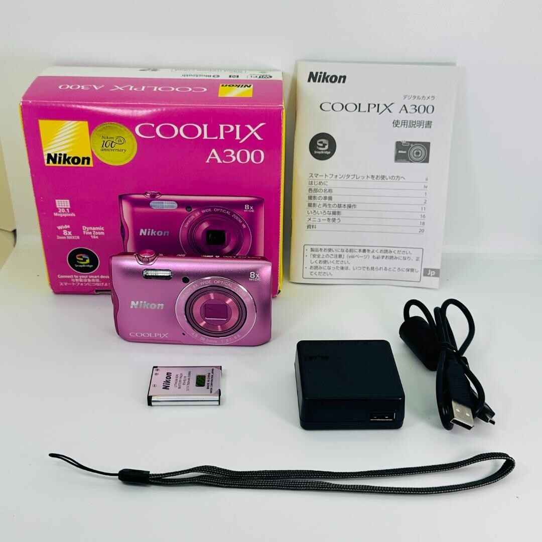 実写美⭕️訳アリ【セット】Nikon COOLPIX A300 ピンク 実写美⭕️訳アリ【セット】Nikon COOLPIX A300 ピンク