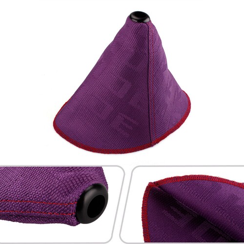 BRIDE Racing Universal Hyper Fabric Shift Boot Shift Knob Cover with Red Stitch - Picture 15 of 17