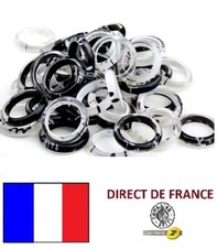 Lot de 20 bagues résine blanc