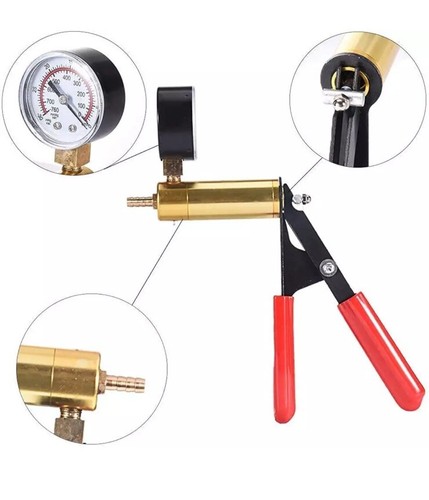 HTOMT 2 in 1 Brake Bleeder Kit Hand Held Vacuum Pump Test Set for Automotive wit - Picture 5 of 9