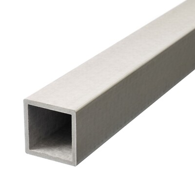 Aluminum Anodised Square Tube, Pipe B53 1000x12x12 Mm