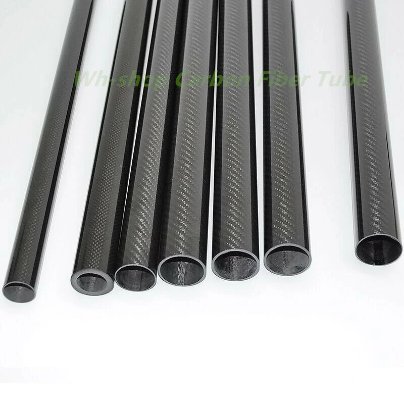22MM Tubing L500 3K Carbon Fiber Tube 22x18 22x19 22x20 Roll Wrapped Poles  - Image 2 of 4