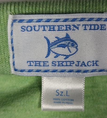Southern Tide Skipjack Light Green 1/4 Zip LS Polo Shirt Lightweight Men's Large - Picture 4 of 6