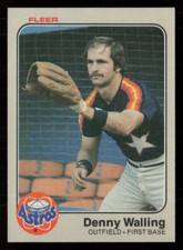 1983 Fleer Denny Walling #469 Houston Astros Baseball Card
