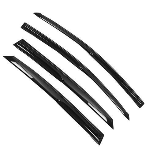 Shade Window Visors Rain Guard Acrylic Black For Nissan Sentra Sedan 2013-2019 - Picture 2 of 8