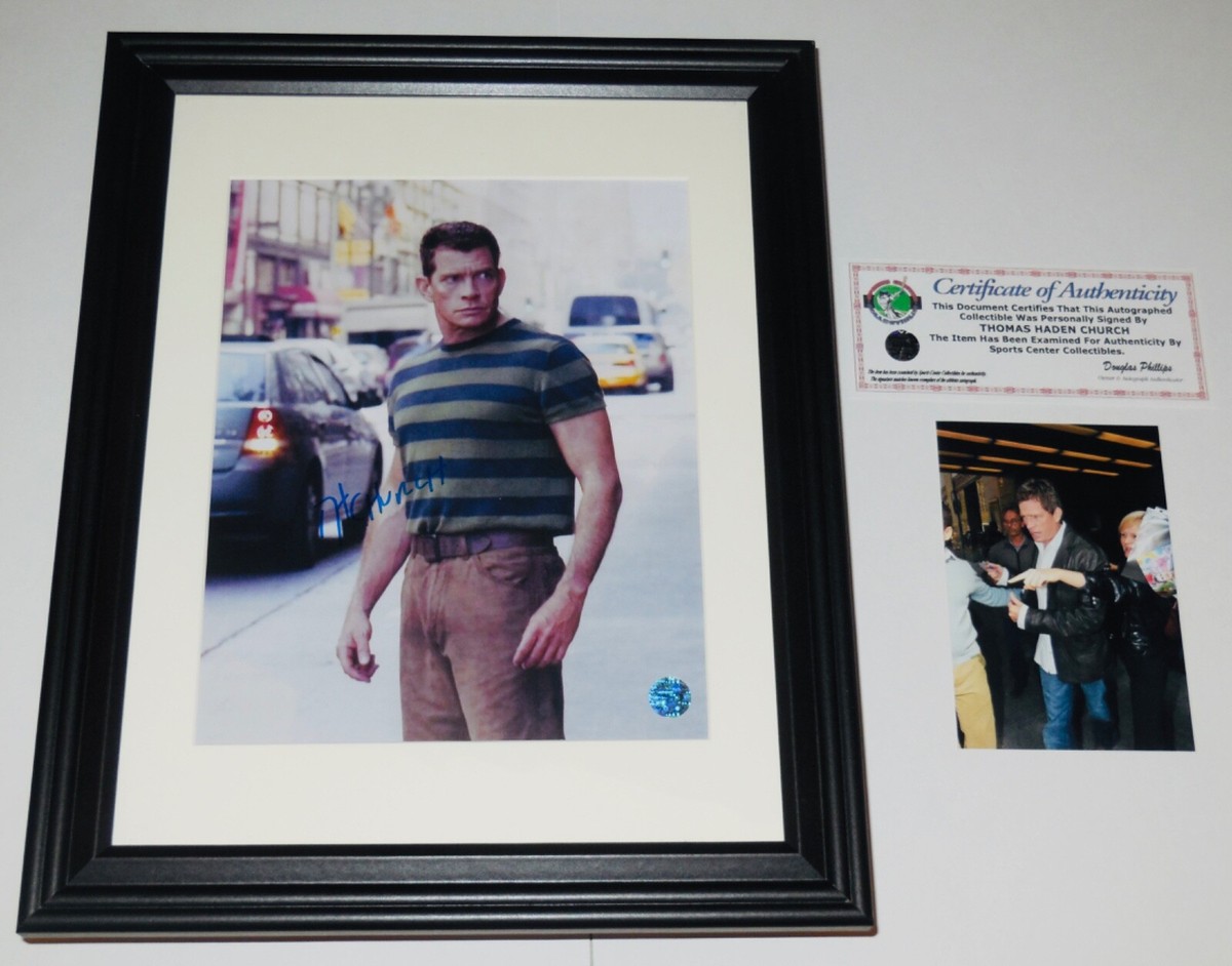 THOMAS HADEN CHURCH Autographed Photo - SPIDER-MAN SANDMAN