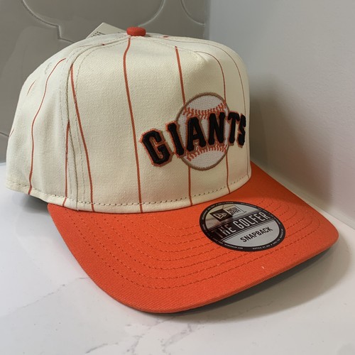 San Francisco Giants New Era Pinestripe The Golfer Snapback Adjustable Cap OSFM - Picture 4 of 8