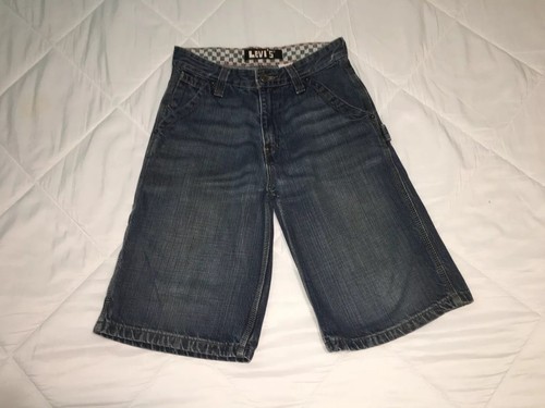 Levis Blue Jean Cargo Shorts Boys Size 14 Regular W27. Inseam=11.5” - Picture 2 of 10