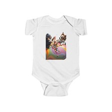 Playful Puppy Bodysuit for Infants - Cute Dog Design for Baby's First C