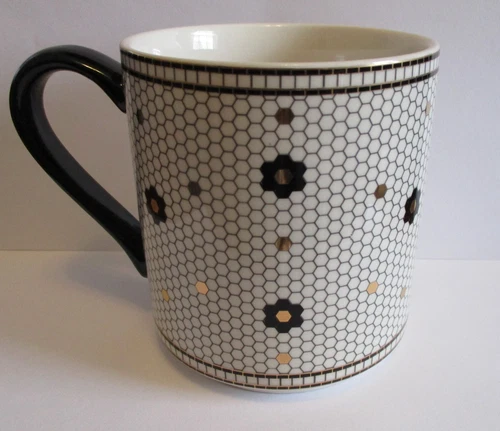 Anthropologie Bistro Tiled Margot Monogram Mug