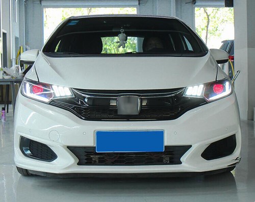 For Honda Fit Jazz GK5 2014-2020 Led Headlight Assembly Red Devil Eye Hi/L Beam - Picture 7 of 9