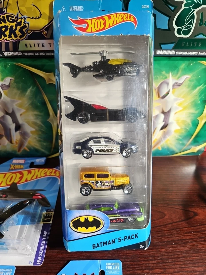 Hotwheels Batman & X-Men Car/Plane Lot Of 7 & Batman 5 Pack - Image 2 of 4