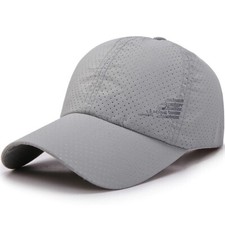 Unisex sport Pure color Summer Baseball Cap Quick Drying Breathable Snapback Hat