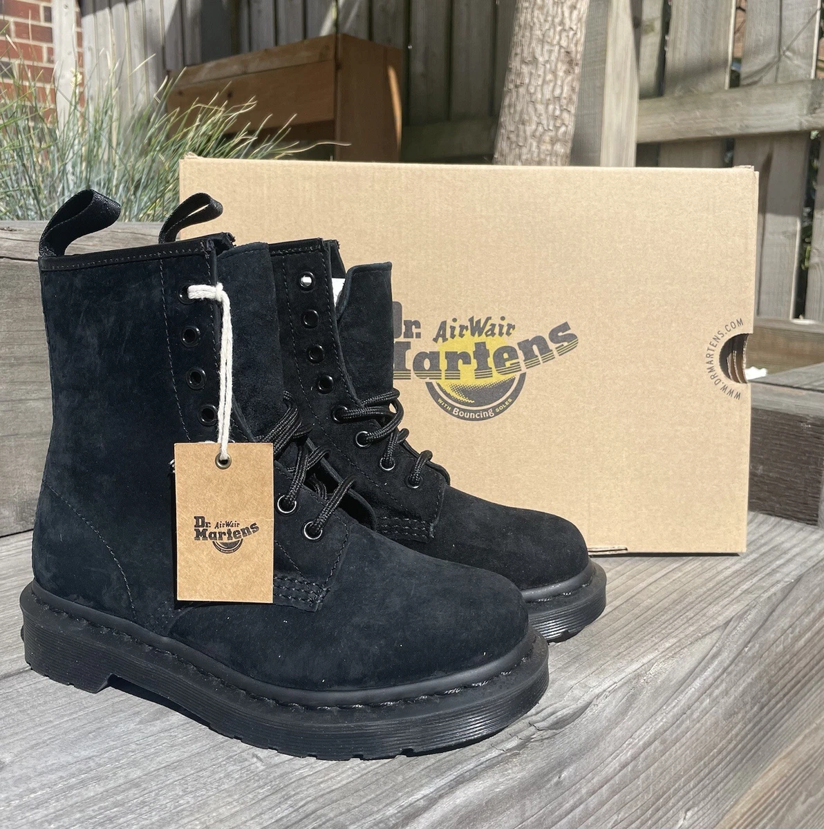 Dr. Martens 1460 Mono Black Soft Buck Boots UK EU 36 FFREE POSTAGE ✓  eBay