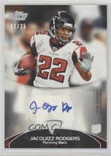 2011 Topps Prime Silver Rainbow Rookie Auto 11/25 Jacquizz Rodgers #29 Auto 0v1