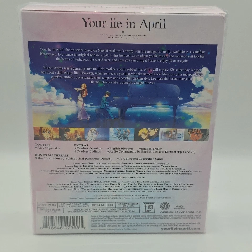 Your Lie in April Complete Anime Blu-ray Box Set - Image 3 of 4
