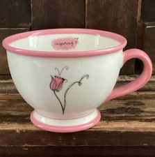 Starbucks 2006 Inspiring Pink Tulip Rose Mug