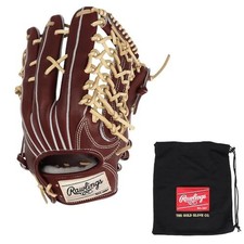 Rawlings Hoh  Japan Gh5Fhjr89 Baseball Glove, Hardball, Outfielder'S, Burgundy, 