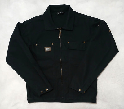 Helly Hansen Full Zip Canvas Schacket Men's Small Black Canvas Jacket Outdoors