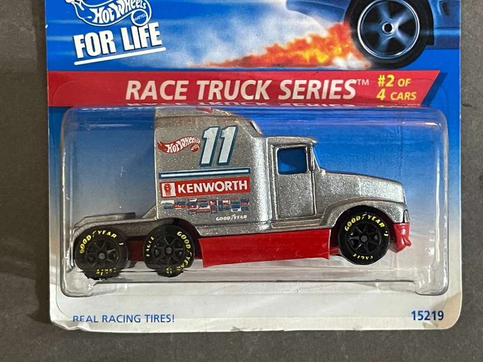 Camión de carreras Hot Wheels 1996 serie Kenworth T600 15219 nuevo en caja Foto 2 de 3