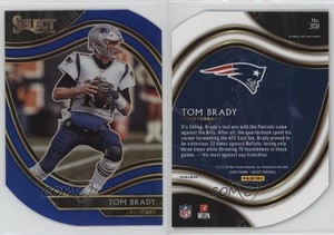 2020 Panini Select Field Level Blue Prizm Die-Cut Tom Brady #301