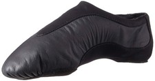 Bloch Women's Pulse Leather and Neoprene Split Sole Jazz Shoe, Black, 8