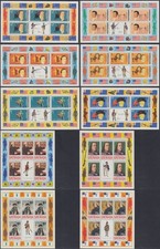 Grenada Mi.No. Klbg.657-66C 200J. US Independence (10 Sheets)