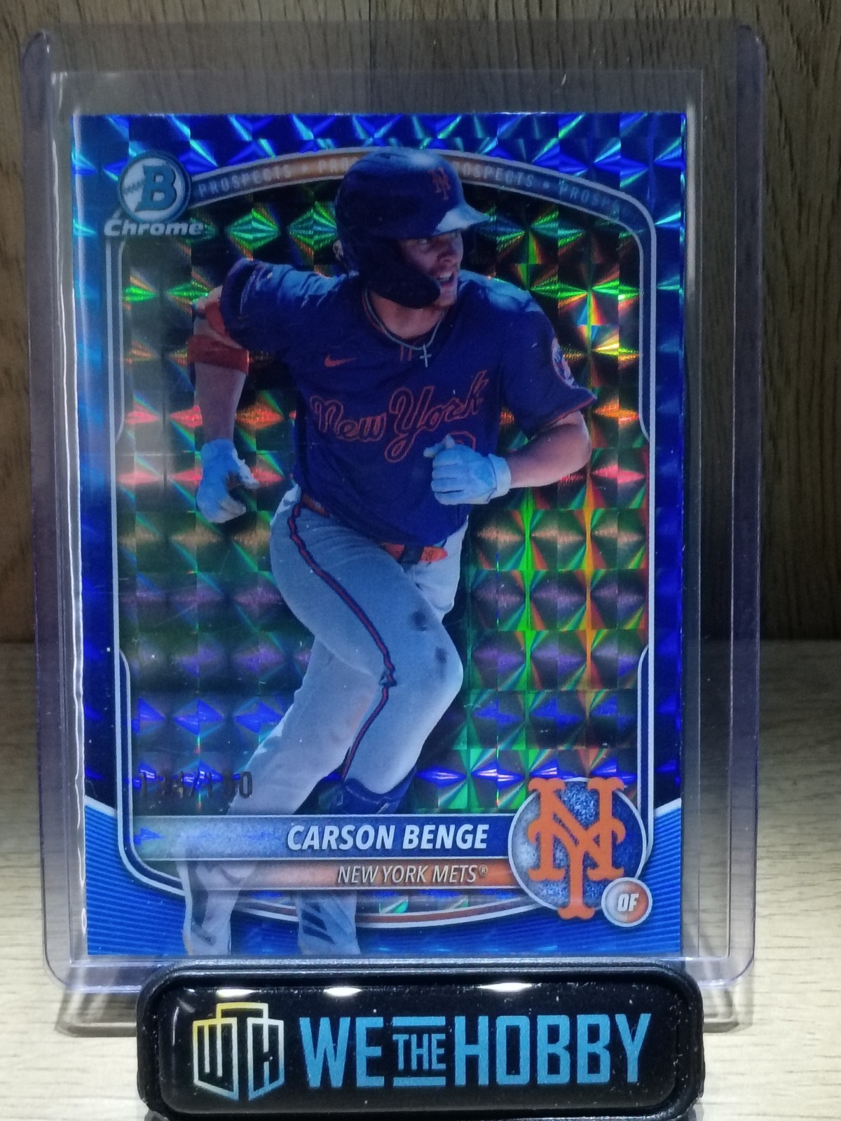2025 Bowman Draft Prospects Carson Benge, Blue Geometric/150 🔥🔥💪💪