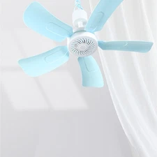 Ceiling Fan 5 Blade 3 Meters Cord Plastic Wall Mount Top Low Noise For Home