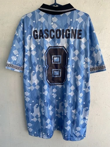 #8 GASCOIGNE ENGLAND THIRD 1990 1992 REMAKE UMBRO FOOTBALL JERSEY SHIRT SZ XXL
