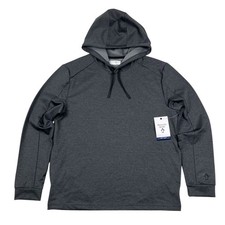 NWT Penguin Sport Dark Caviar Long Sleeve Midweight Hoodie Sweatshirt Size M