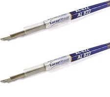 2 PACKAGES  Lucas Milhaupt AL 822 Flux Cored Aluminum Solder, 4 Rods,...