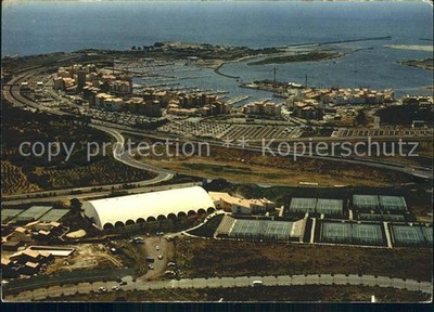 Cap-d Agde Port Club de Tennis Barthes vue aerienne