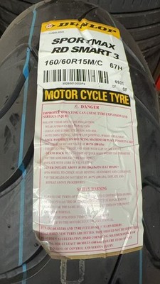 1 x Dunlop 160 60 R15 67H Motorradreifen Sportmax Roadsmart III Scooter DOT 2022