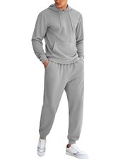 Men's Tracksuit 2 Piece Hoodie Athletic Sweatsuits Casual Jogging Suit Sets L...