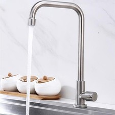 304 Stainless Steel Kitchen Faucet Water Purifier Single Lever Hole Tap Cold New