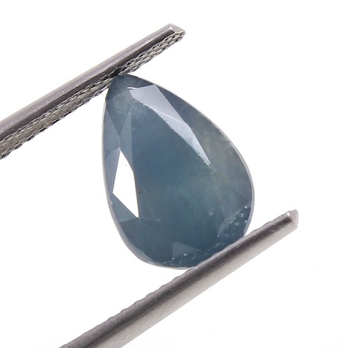 1.70 CT - 100% Natural CERTIFIED Ceylon Teal Sapphire Loose Pear Gemstone Cut - Picture 4 of 5