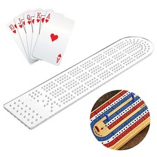 1pc Acrylic Measuring Tool Clear 38.2x9.4x0.58cm Sewing Storage