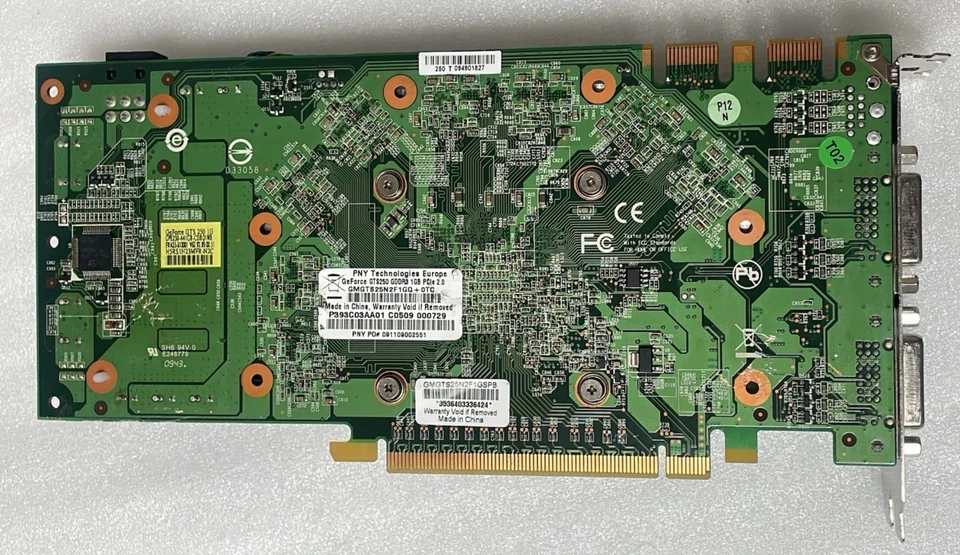 PNY NVIDIA GeForce GTS 250 1GB GDDR3 PCIe Dual DVI Video Graphics Card - Image 2 of 4