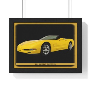 Banderole Corvette C5 Cab / Bannière Affiche Décoration Garage Déco Atelier