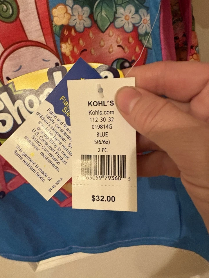 Nuevo con etiquetas Niñas Talla S (6/6X) Shopkins Pijama Manga Corta Top Y Pantalones Cortos SKU TR17 Foto 2 de 4