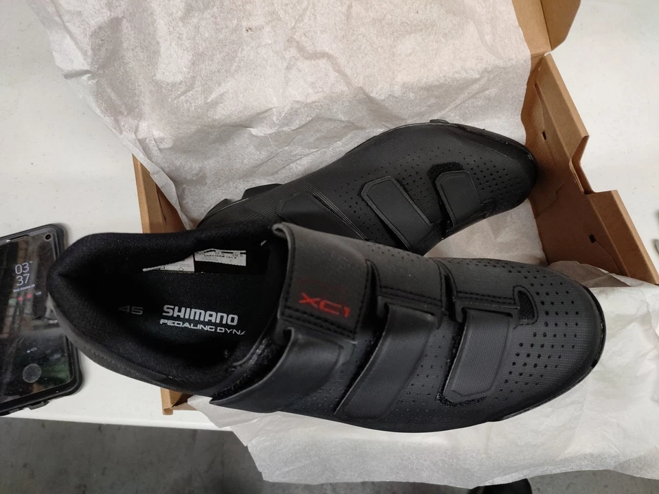 SHIMANO XC1, SH-XC-100 DYNALAST Cycling Shoes.  Size 10.5 - Image 3 of 4