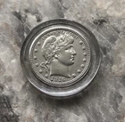 1916-D BARBER QUARTER IN STUNNING BU CONDITION.