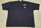 Vintage Carhartt Racing Black Pocket Tshirt Mens 2XL Short Sleeve Tee