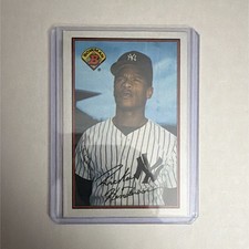Bowman 1989 Rickey Henderson #181 New York Yankees MLB Baseball Card